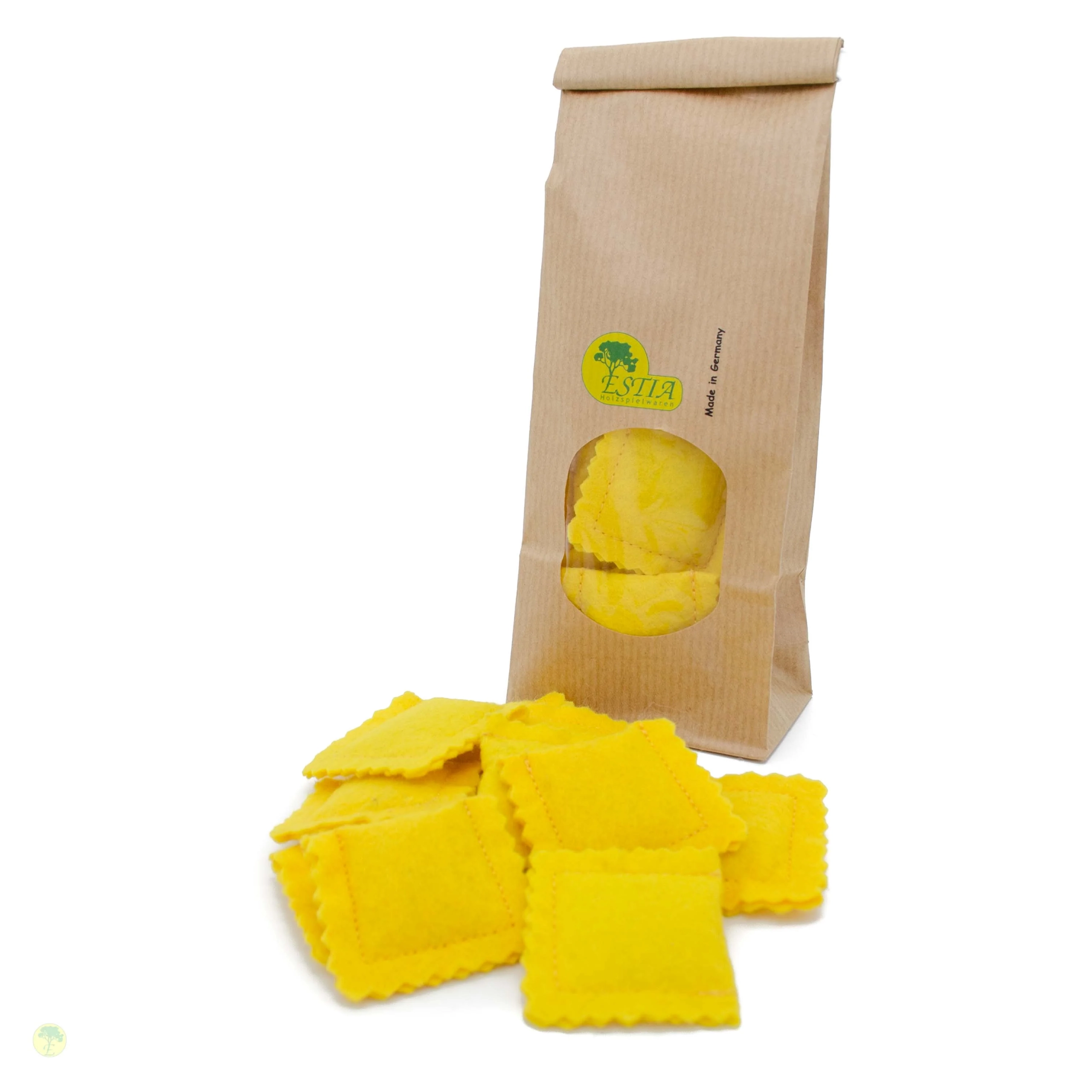 Yellow ravioli